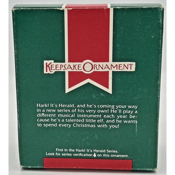 Hallmark Ornament Hark! It's Herald 1989 U125 - Picture 2 of 2